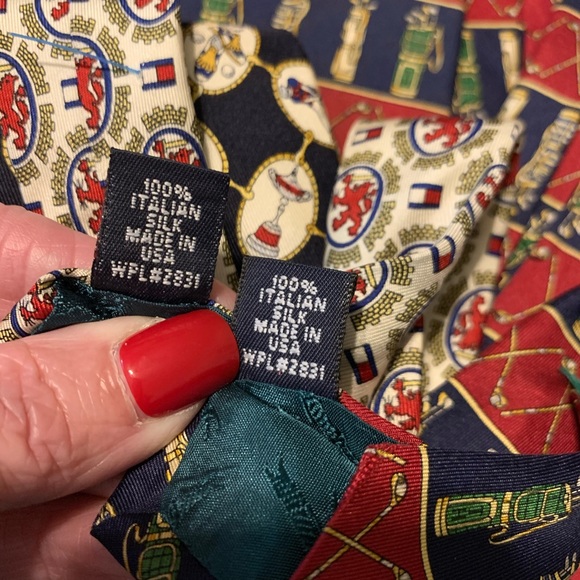 Silk Golf Theme Motif Tommy Hilfiger USA ties - Picture 14 of 15